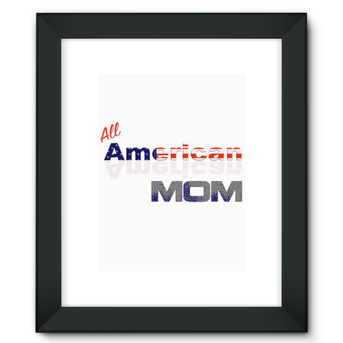 All American Mom Framed Fine Art Print