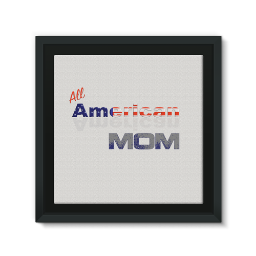 All American Mom Framed Eco-Canvas