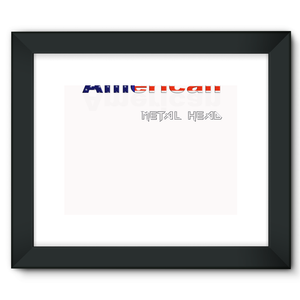 All American Metal Head Framed Fine Art Print