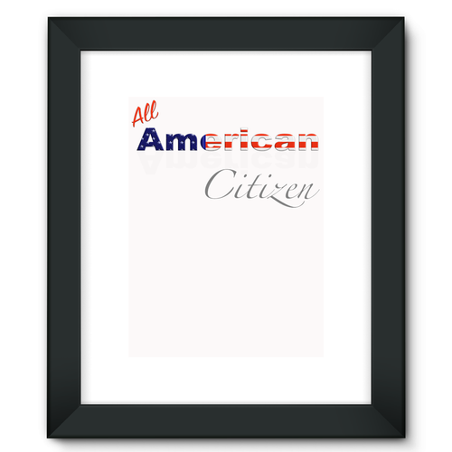 All American Citizen Framed Fine Art Print