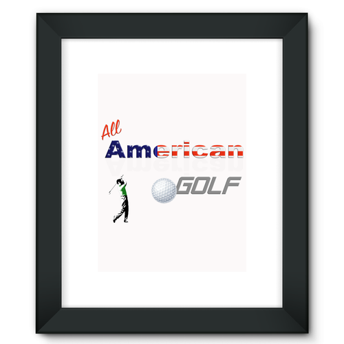 All American Golf Framed Fine Art Print