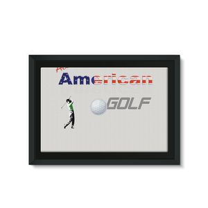 All American Golf Framed Canvas