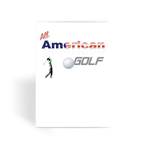 All American Golf Greeting Card