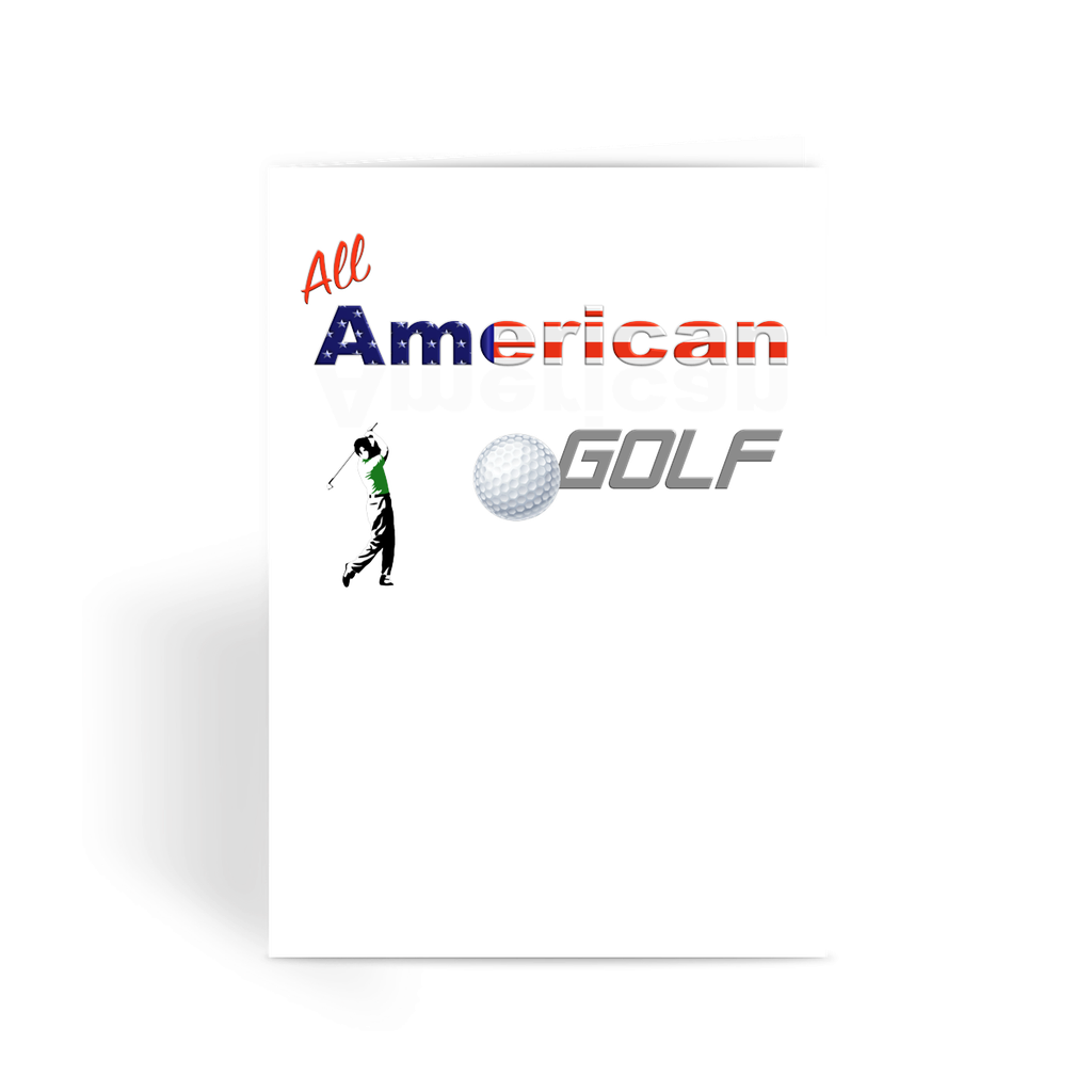 All American Golf Greeting Card