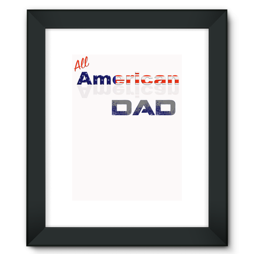 All American Dad Framed Fine Art Print