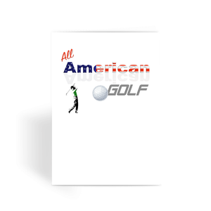 All American Golf Greeting Card