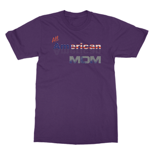 All American Mom Softstyle Ringspun T-Shirt