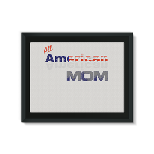 All American Mom Framed Eco-Canvas