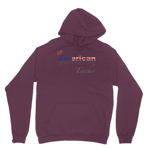 All American Teacher Heavy Blend Hooded Sweatshirt