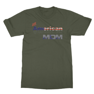 All American Mom Softstyle Ringspun T-Shirt