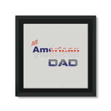 All American Dad Framed Eco-Canvas