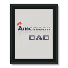 All American Dad Framed Canvas