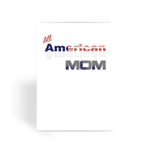 All American Mom Greeting Card