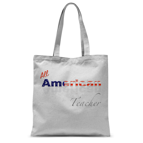 All American Teacher Tote Bag