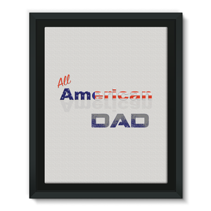 All American Dad Framed Eco-Canvas