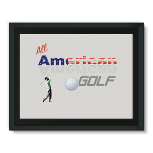 All American Golf Framed Canvas