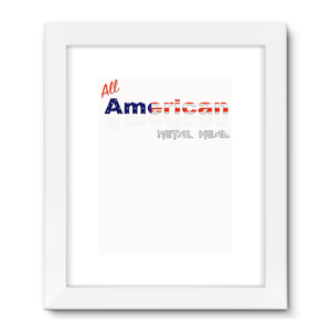 All American Metal Head Framed Fine Art Print