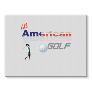 All American Golf Stretched Canvas