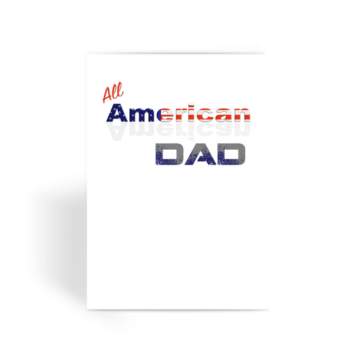 All American Dad Greeting Card