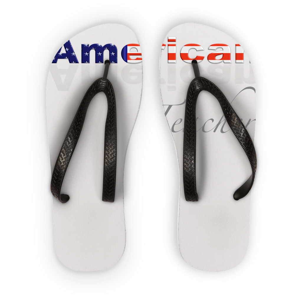 All American Teacher Flip Flops