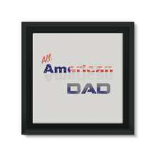 All American Dad Framed Canvas