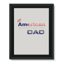 All American Dad Framed Eco-Canvas