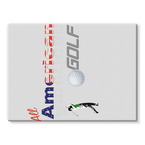 All American Golf Stretched Canvas