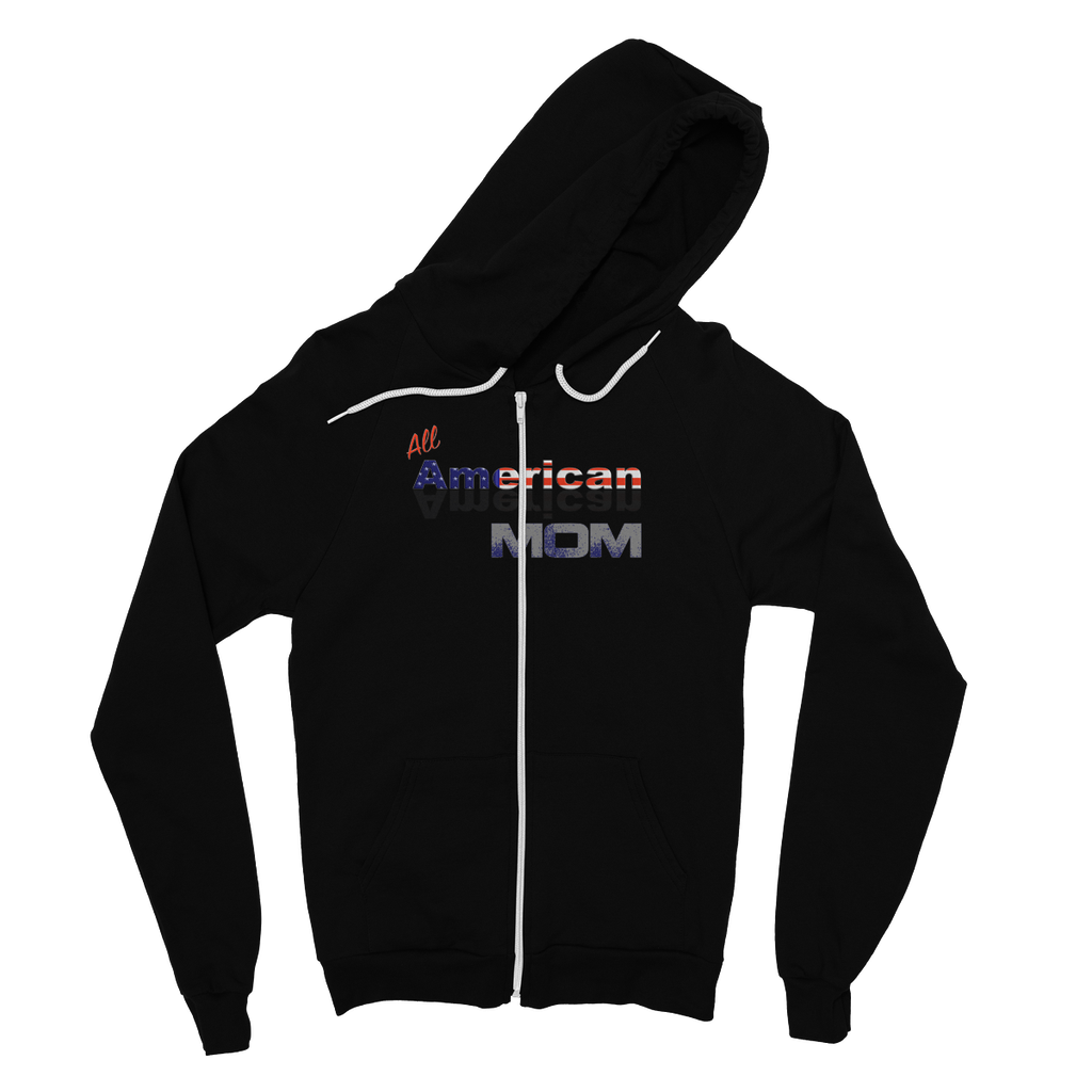 All American Mom Fine Jersey Zip Hoodie