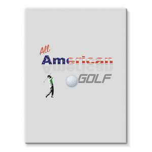 All American Golf Stretched Canvas