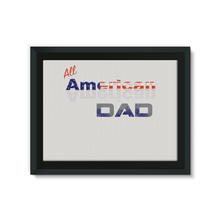 All American Dad Framed Eco-Canvas