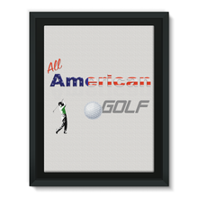 All American Golf Framed Canvas