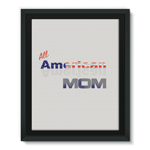 All American Mom Framed Eco-Canvas