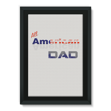 All American Dad Framed Eco-Canvas