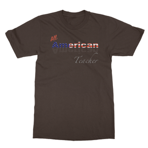 All American Teacher Softstyle Ringspun T-Shirt