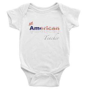 All American Teacher Baby Bodysuit