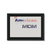 All American Mom Framed Canvas