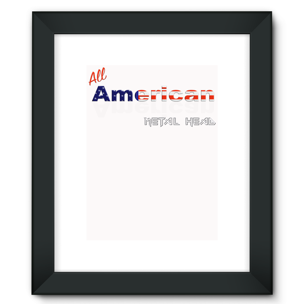 All American Metal Head Framed Fine Art Print