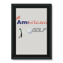 All American Golf Framed Canvas