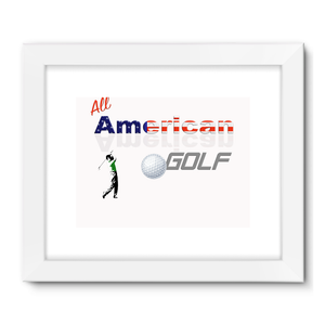 All American Golf Framed Fine Art Print