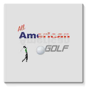 All American Golf Stretched Canvas