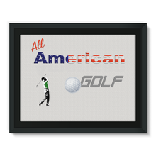 All American Golf Framed Canvas