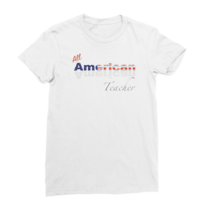 All American Teacher Women's Fine Jersey T-Shirt