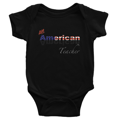 All American Teacher Baby Bodysuit