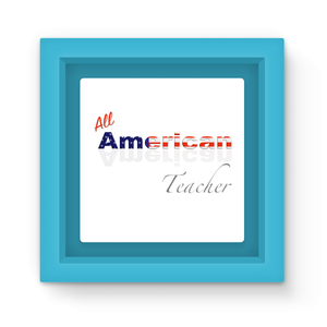 All American Teacher Magnet Frame