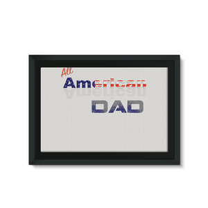 All American Dad Framed Eco-Canvas