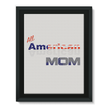 All American Mom Framed Canvas