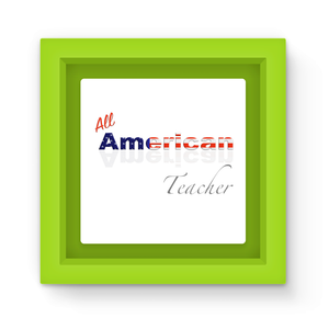 All American Teacher Magnet Frame