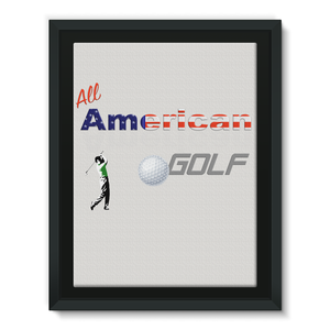 All American Golf Framed Eco-Canvas