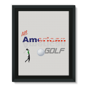 All American Golf Framed Eco-Canvas