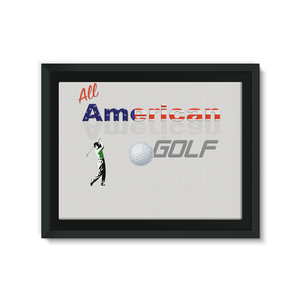 All American Golf Framed Eco-Canvas